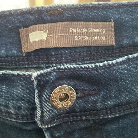 50. Levi’s Perfectly Slimming 512 Straight Leg Jeans Size 12 - Picture 1 of 2